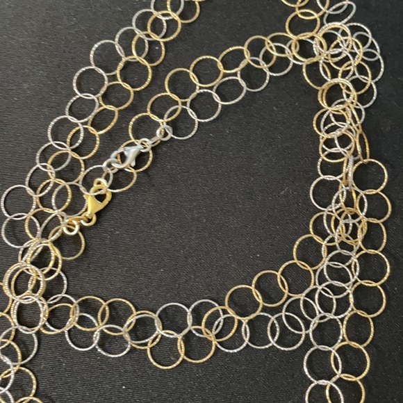 Silver and Gold thin chain - Picture 3 of 3